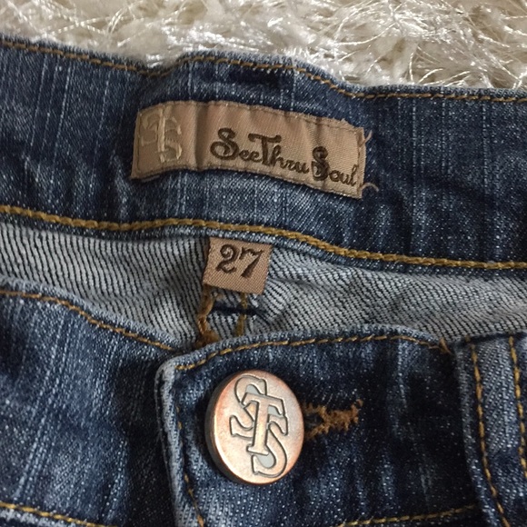 Make offer‼️See Thru Soul Jeans Sz 27 - Picture 5 of 8